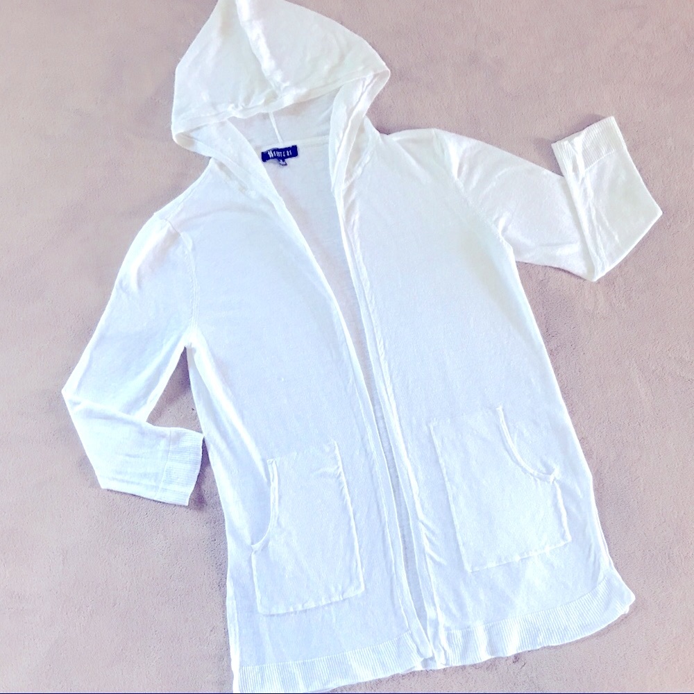 Linen Hooded Swimsuit Coverup